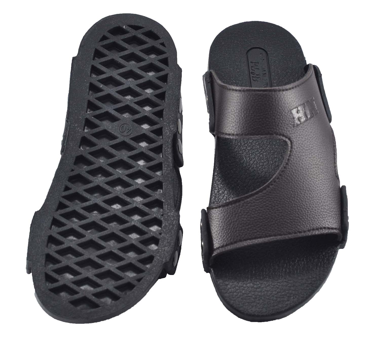 Dép nam da PU chất lượng tốt giá mềm - TPU-82 ( Nâu)