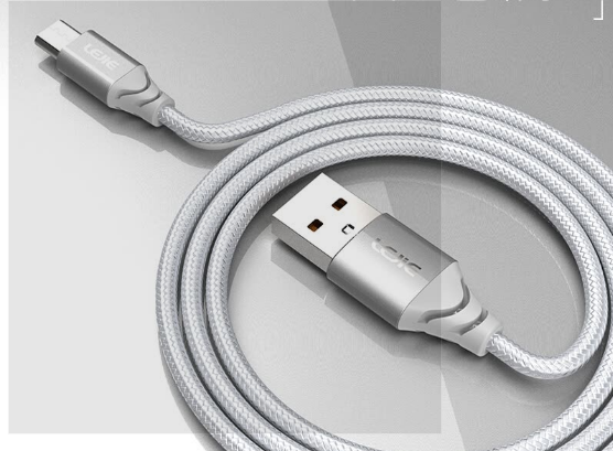 Dây Cáp Sạc Điện Thoại LEJIE MICRO USB Dài 1 Mét Màu Bạc Cho Điện Thoại Nubian/ Vivo/ Huawei/ Millet LUMC-2100F 