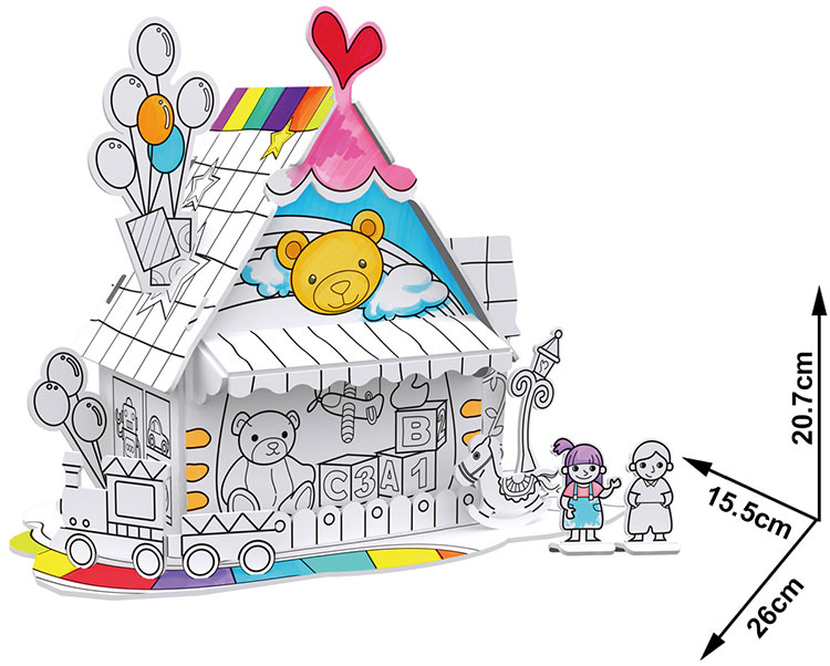 Mô Hình Giấy Cubic Fun Cửa Hàng Đồ Chơi (Tô Màu) P693H