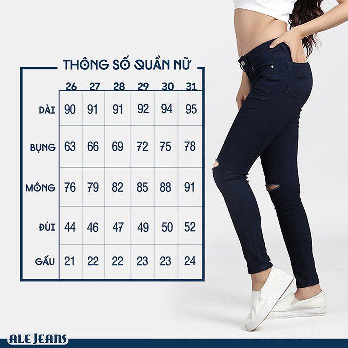 Quần Jeans Skinny Nữ ALE JEANS 60306SK