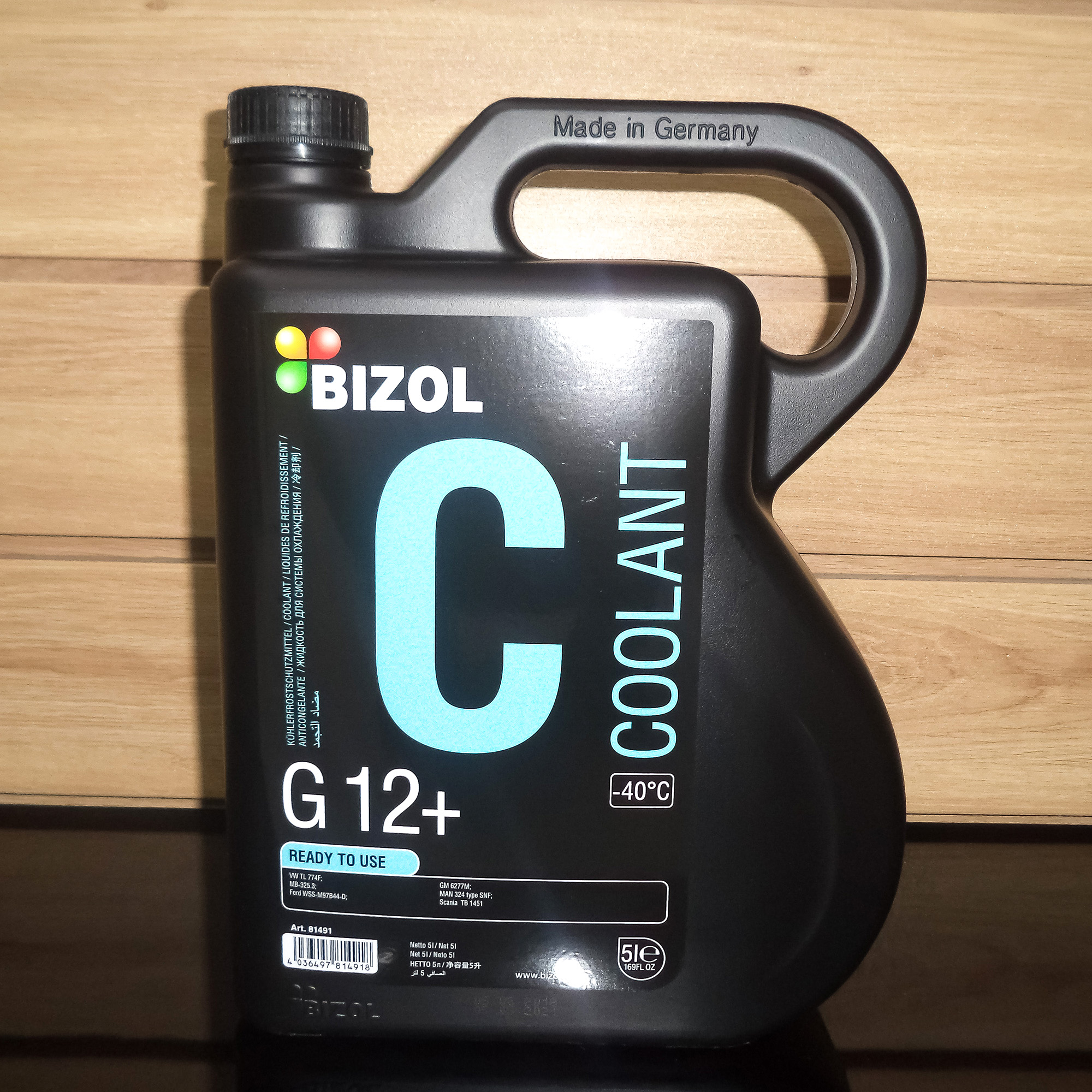 Nước làm mát Bizol G12+ (-40)