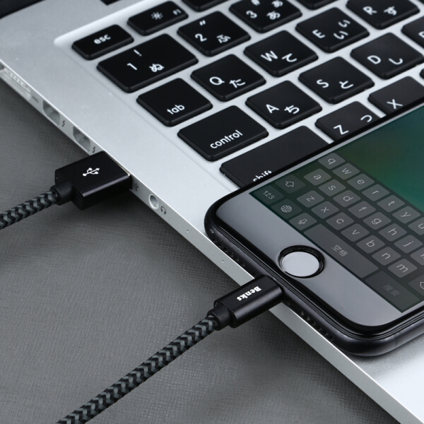 Cáp Sạc Nhanh Benks Lightning Cho iPhone X/8/ 8 Plus Có Chứng Nhận MFi Của Apple - 1.2m Bọc Dù Đen