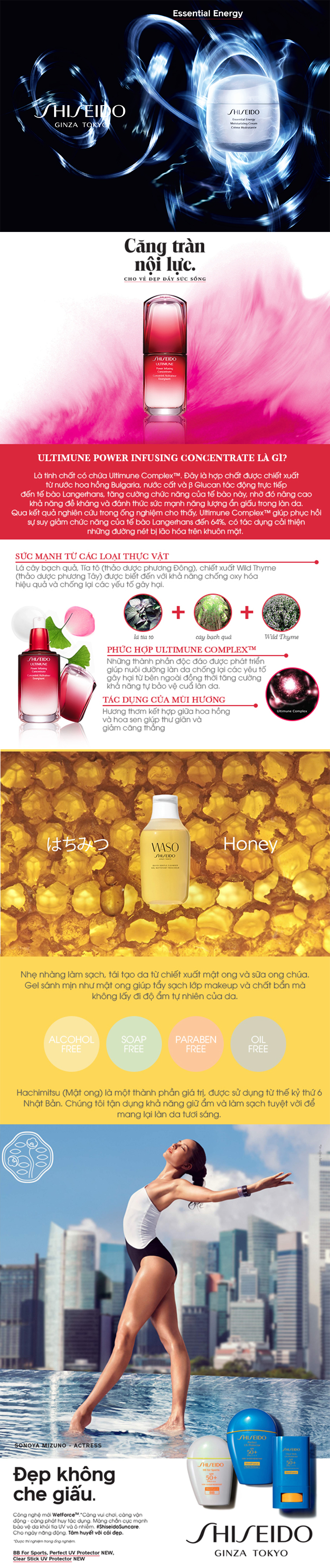 Bộ Mỹ Phẩm Cao Cấp Độc Quyền Shiseido Essential Energy 2018