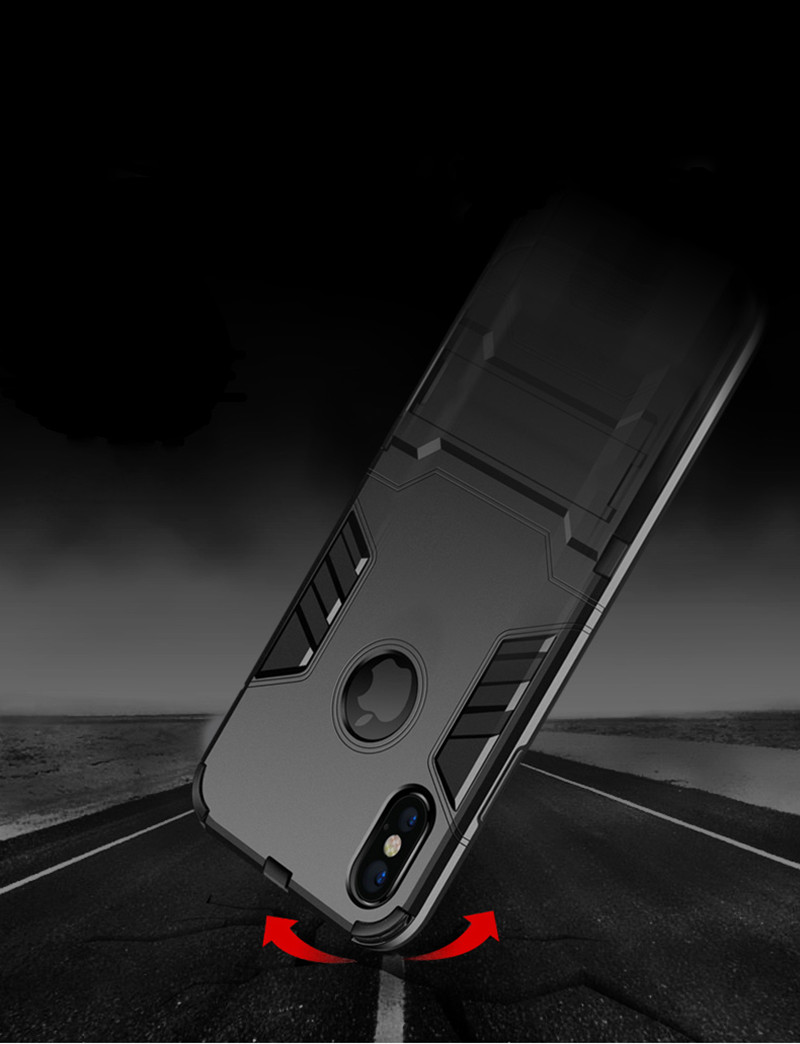 Ốp lưng chống sốc Iron Man cho iPhone X (Đen)