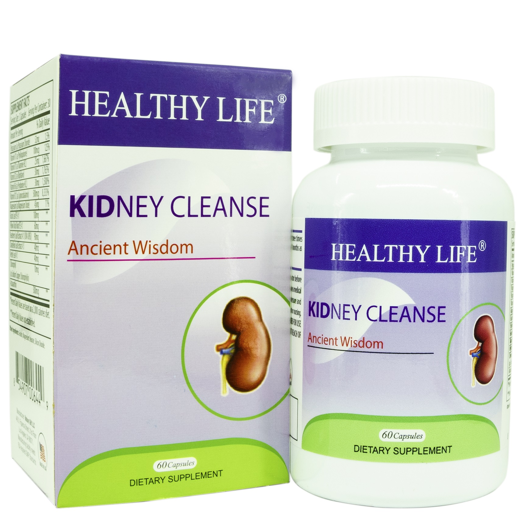 Thực phẩm hỗ trợ điều trị suy thận Healthy Life Kidney 60 viên