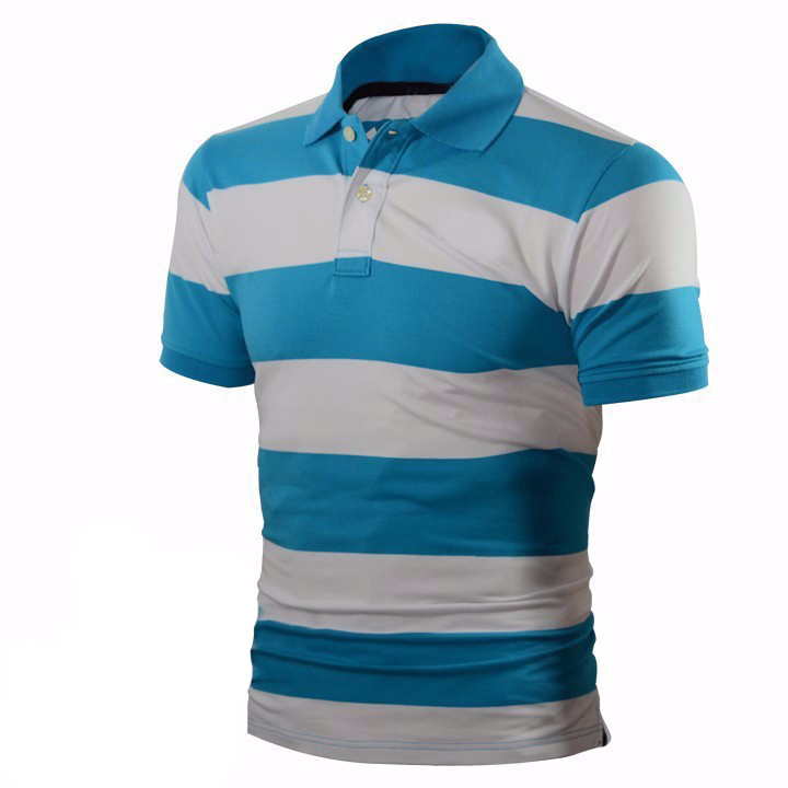 Áo Thun Polo Kỵ Sĩ Sọc Ngang ZR0764.(3)(12) Xanh Ngọc