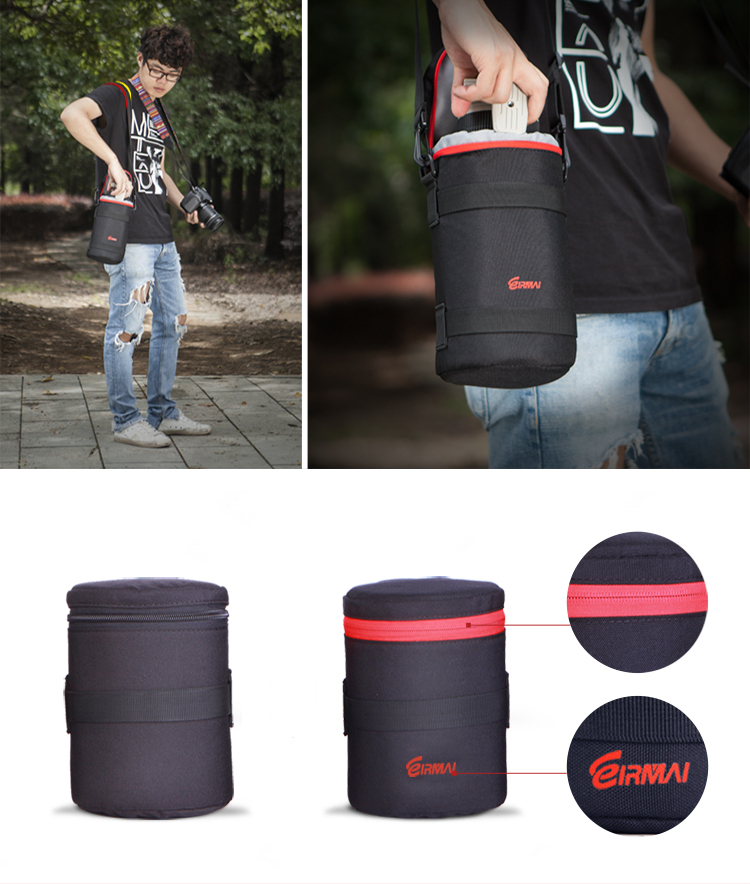 Túi Đựng Ống Kính Máy Ảnh Rimma (EIRMAI) AC06 Đa Chức Năng, Có Đai Đeo  Chuyên Dụng