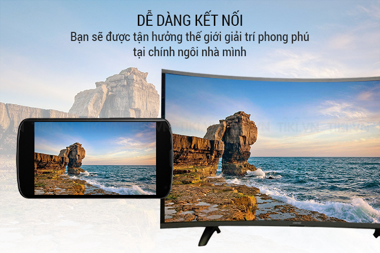 Smart Tivi Màn Hình Cong Asanzo 40 inch AS40CS6000