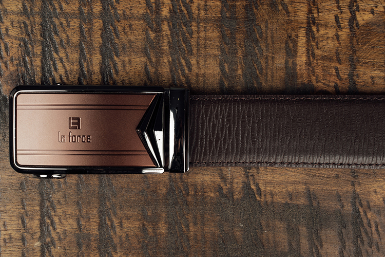 Thắt Lưng Laforce Da Bò Mặt Lăn Cách Điệu D590-1419-1D