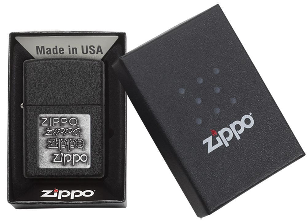 Zippo-Pewter-Emblem-Black-Crackle-363-5