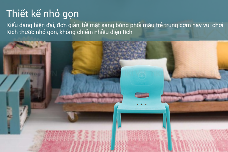 Ghế Mẫu Giáo (33 x 30 x 46 cm) - Xanh Ngọc 