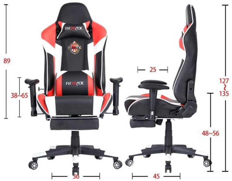 Ghế Chơi Game Ficmax FX-003 Massage - Hàng Chính Hãng