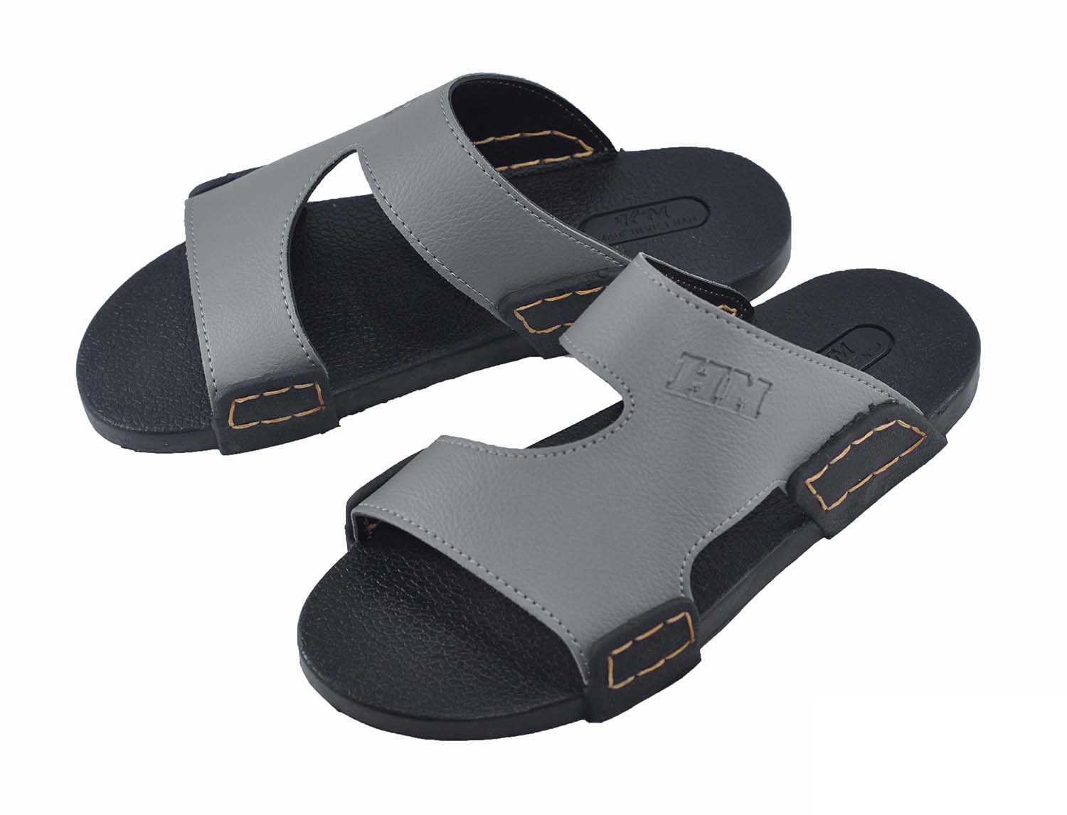 Dép nam quai da PU chất lượng tốt - TPUC-72 ( Xám)