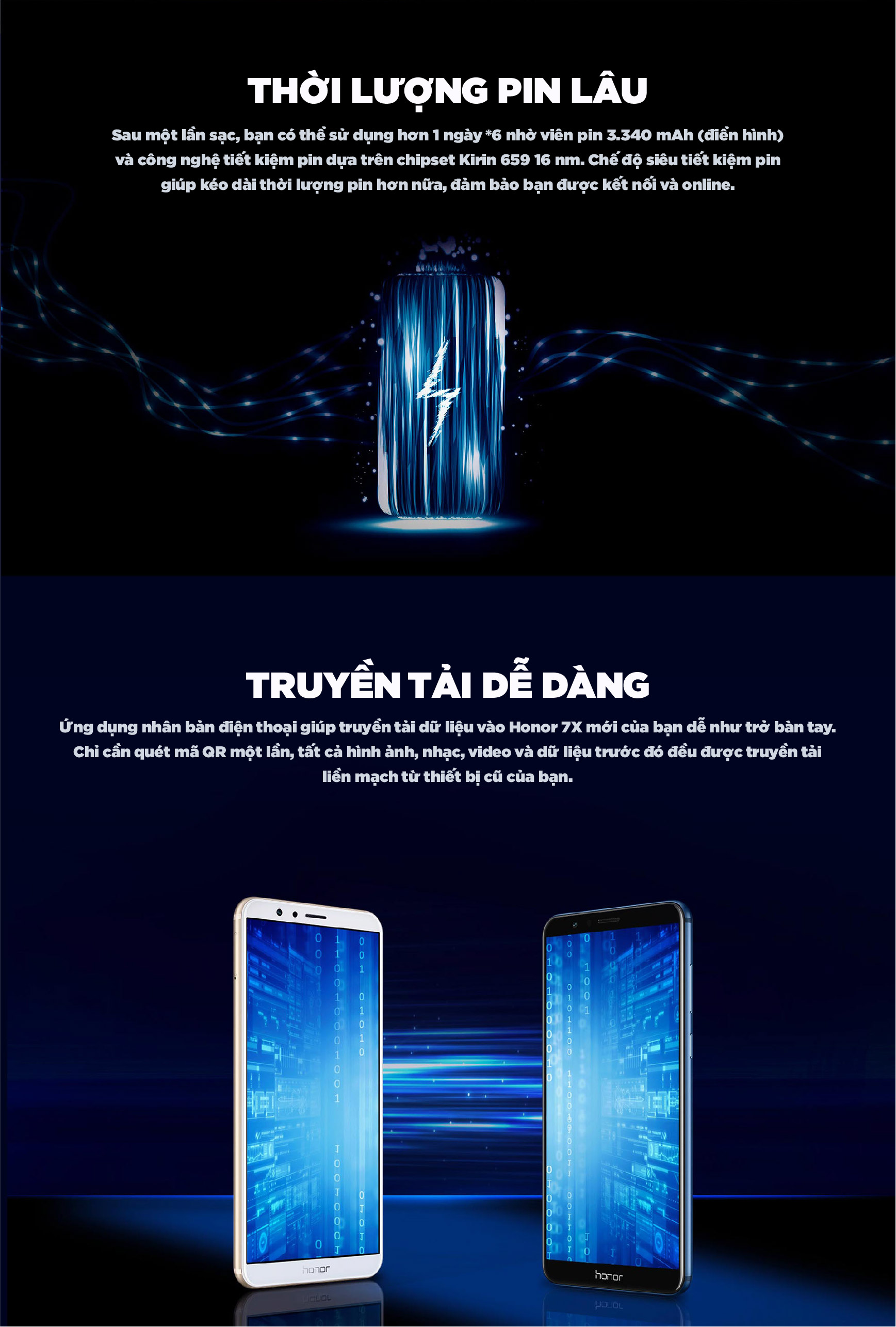 Điện Thoại Honor 7X 64GB/4GB 3 Camera, 5.93" FHD+ - Hàng Chính Hãng
