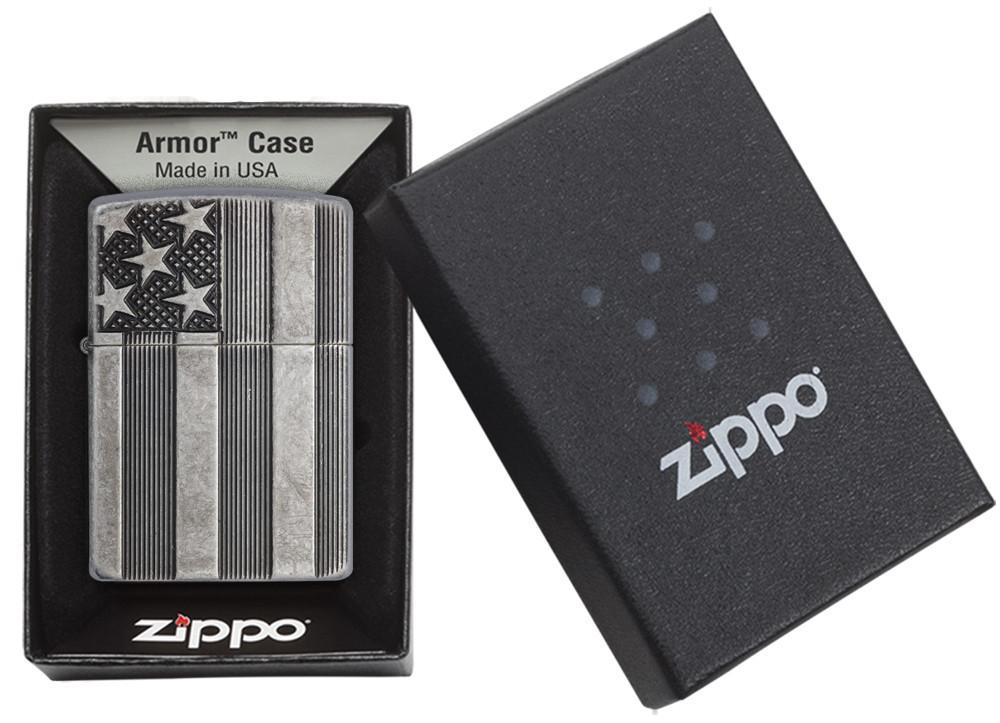 Zippo-Armor-US-Flag-Antique-Silver-Plate-28974-5
