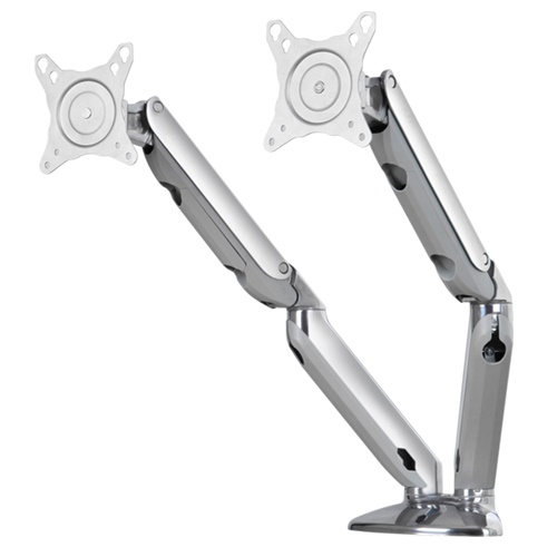 Giá treo 2 màn hình máy tính nhập khẩu F180 cho 17-27inch, tích hợp cổng USB