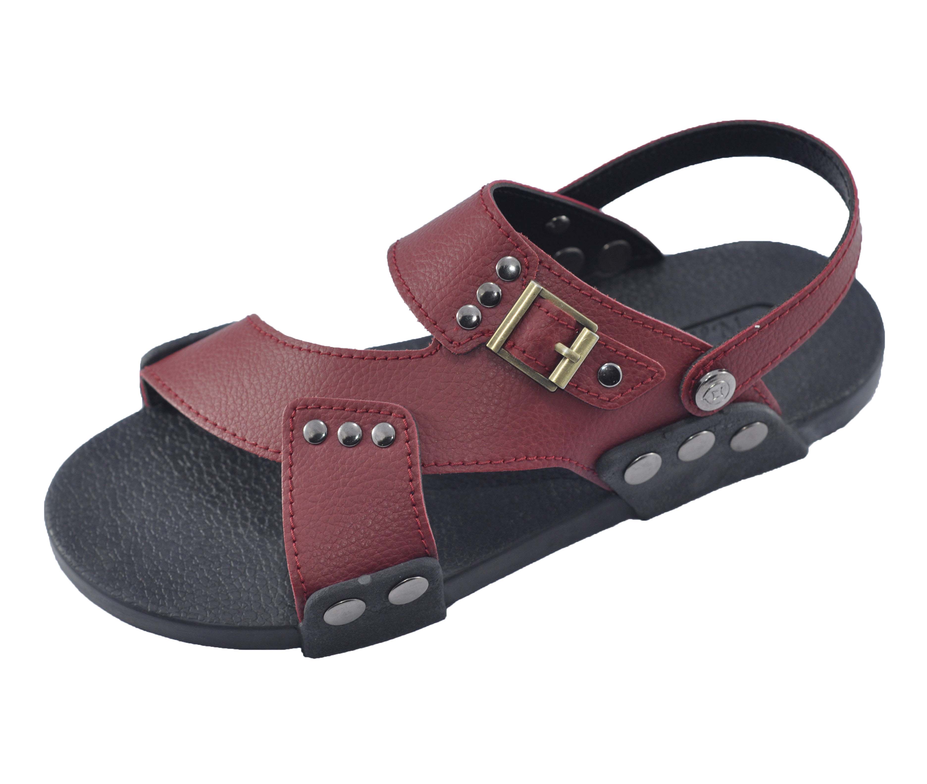 Giày quai hậu nam quai chéo thời trang  - TPU-23A ( Đen)