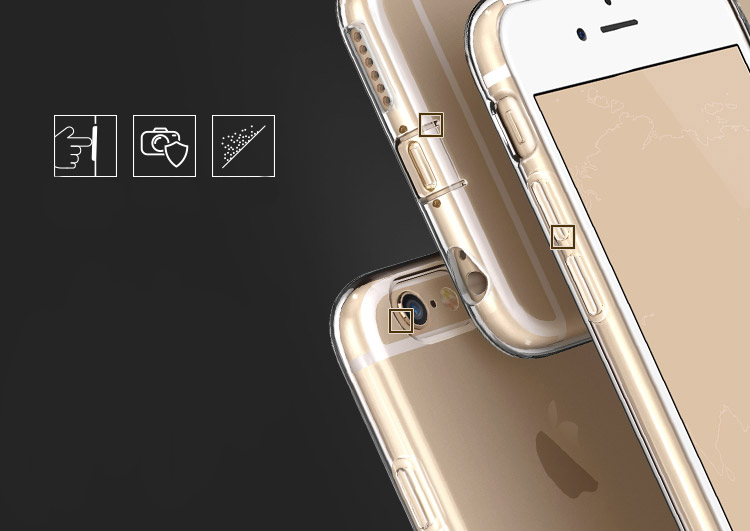 Ốp Lưng Trơn ESR Mềm Mỏng Dành Cho IPhone 6 Plus, 6s Plus - Trắng