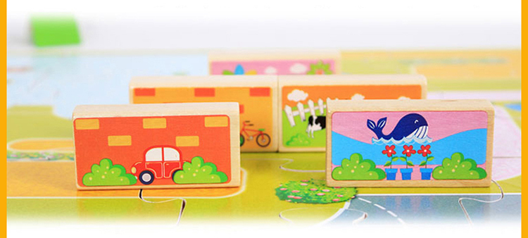 Bộ khối xếp hình gỗ Ming Ta