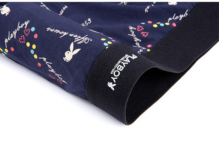 Quần boxer nam Playboy, combo 3 cái, màu đen, xanh, nâu, XL