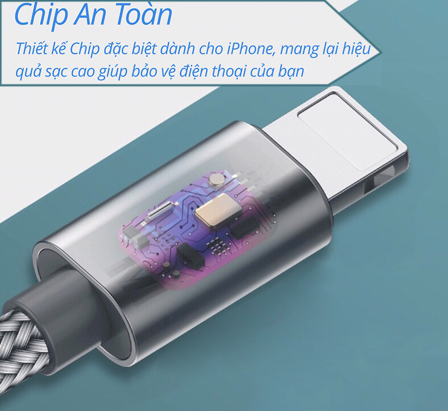 Cáp Sạc Và Chuyển Dữ Liệu Type C To Lightning C6 1 Mét RCB0565 - Gold