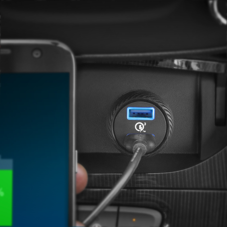 Adapter Sạc Xe Hơi 2 Cổng Anker PowerDrive Speed 39W Hỗ Trợ Sạc Nhanh QC 3.0 - A2228H11 (Đen) - Hàng Chính Hãng