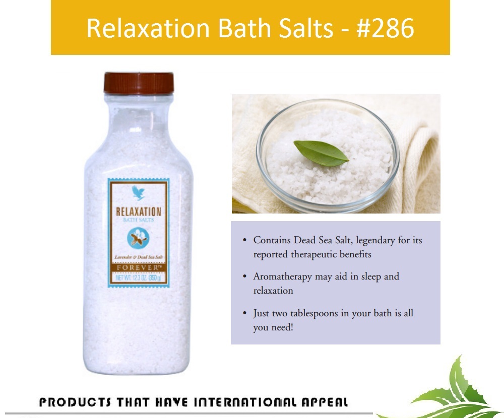Muối tắm thư giãn Relaxation Bath Salts(#286) - với muối từ vùng Biển Chết, oải hương và tinh dâu khác