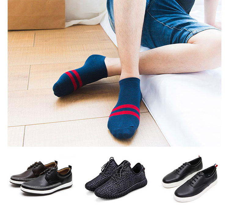 【Jingdong Supermarket】 Antarctic (Nanjiren) Men's Socks Male Socks Two-bar Boat Socks Men's Breathable Sports Socks