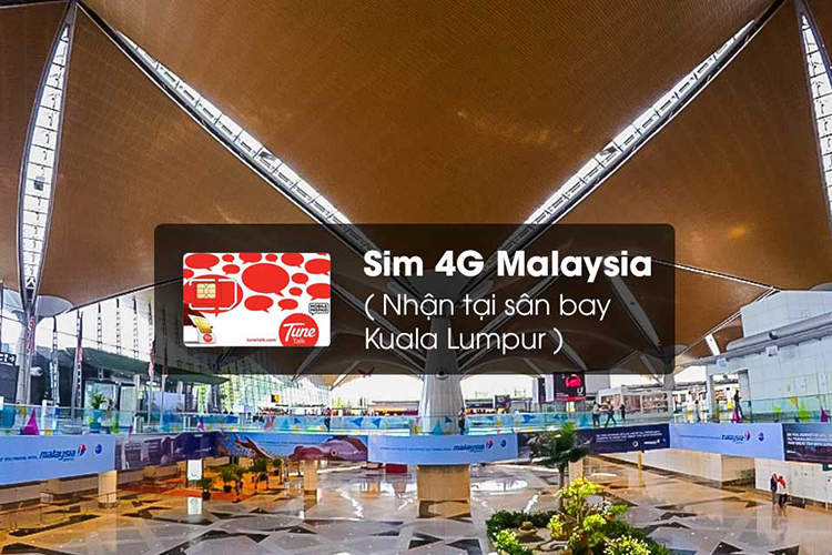 Sim 4G Malaysia (Nhận Tại Sân Bay Kuala Lumpur) Dung Lượng 10GB - Power Plan