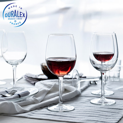 Bộ 6 ly rượu vang Thủy tinh cường lực Duralex Amboise trắng 360 ml 1052A