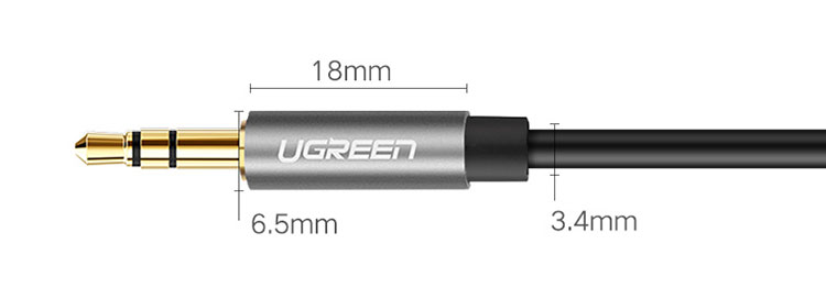 Dây Cáp Audio UGREEN Car AUX 10733 1m