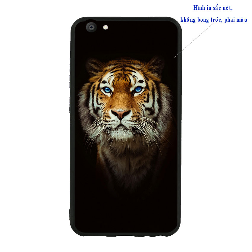 Ốp lưng viền TPU cao cấp cho Vivo V5 - Tiger 04