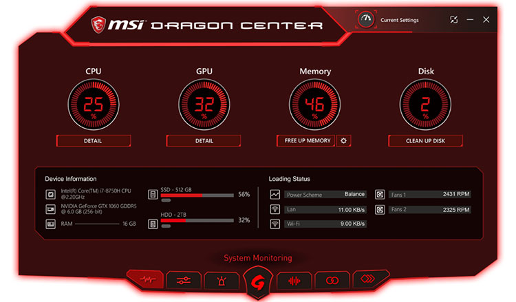 Laptop Gaming MSI Leopard GP63 8RD-098VN Core i7-8750H/Win10 (15.6 inch) - Black - Hàng Chính Hãng