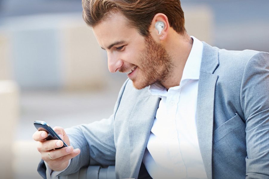 Tai Nghe Bluetooth Earbuds Promate Primebud Siêu Nhỏ V4.2 CVC 6.0 TWS Kèm Ốp Sạc Nhỏ - Hàng Chính Hãng