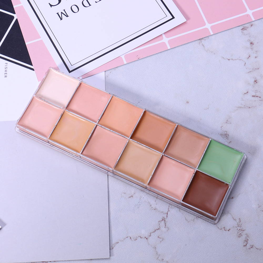 Kem Che Khuyết Điểm : O.TWO.O Rose Gold 12 Camouflage Cream Palette