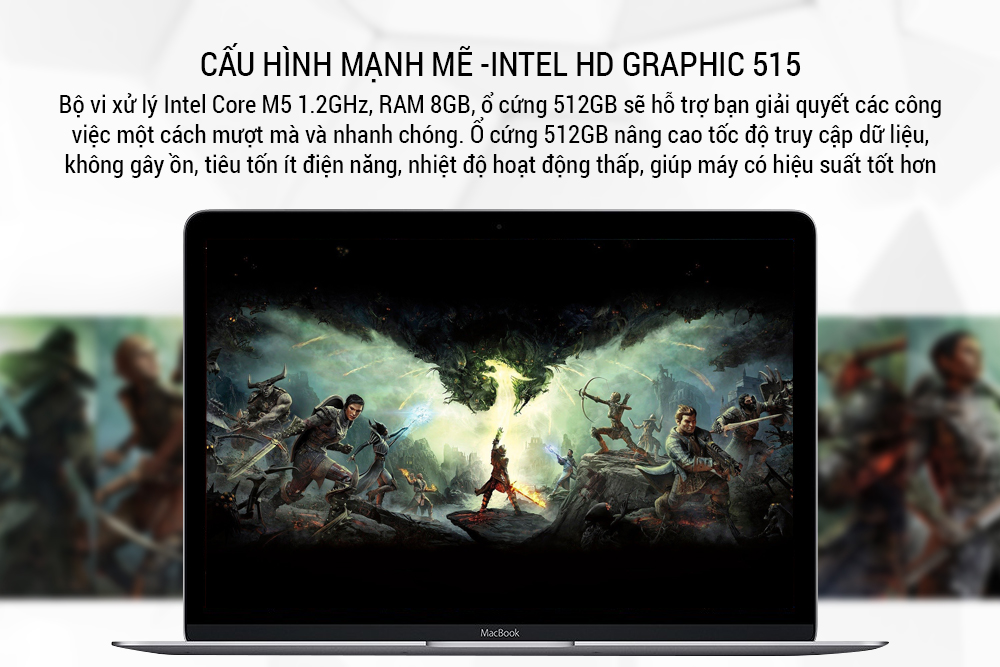 Apple Macbook 2016 MLH82 (12 inch) - Xám