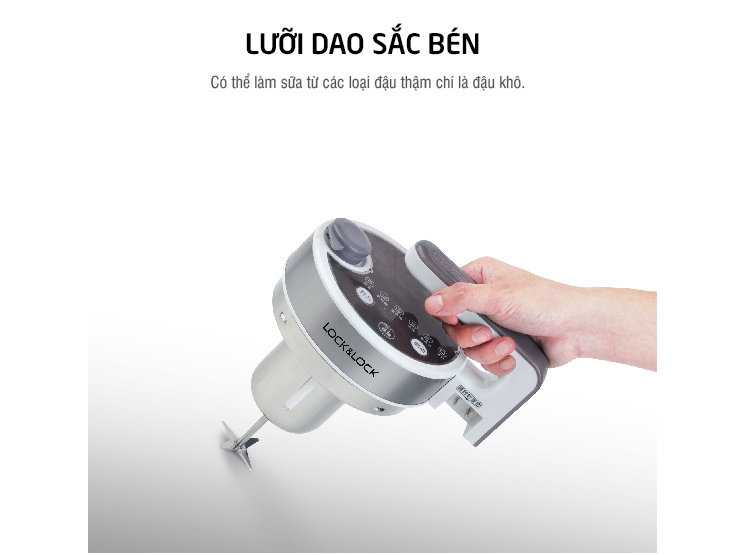 Máy Làm Sữa Đậu Nành Lock&Lock EDJJ-500 (1.5L) - Bạc