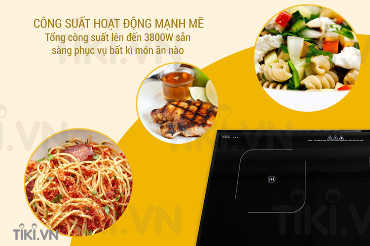 Bếp Đôi Hồng Ngoại Và Điện Từ Mika MK-3368 - Đen