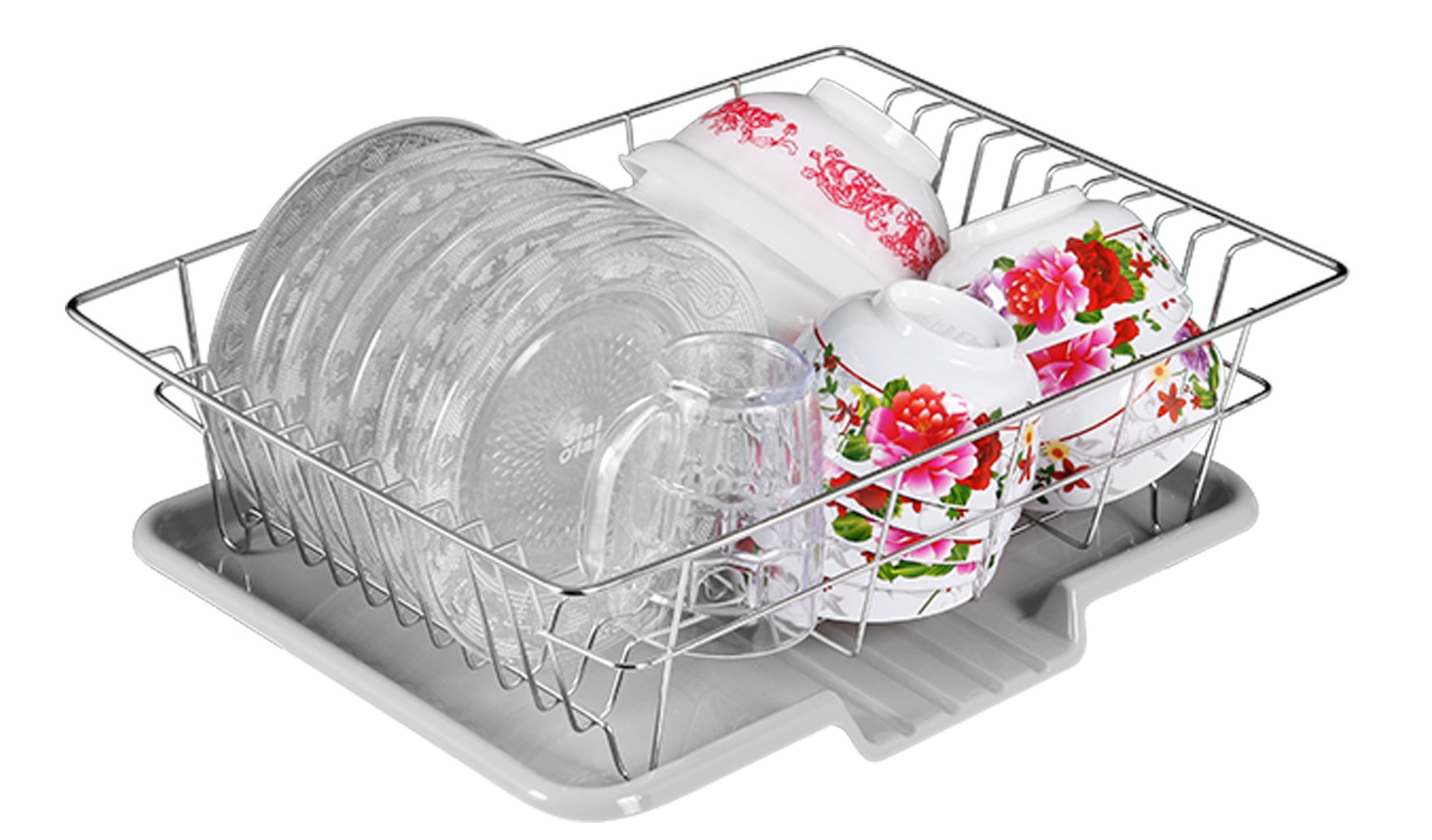 Rổ inox cao cấp kèm khay hứng nước PT-911