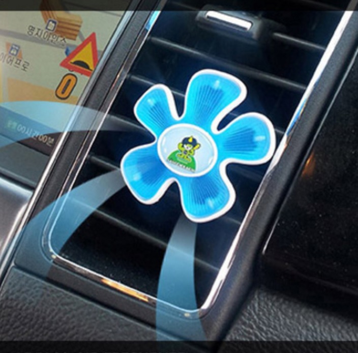 Kẹp thơm khử mùi trang trí cho xe ô tô Sandokkaebi Korea Hương Thảo Mộc Xanh (Xanh Dương)