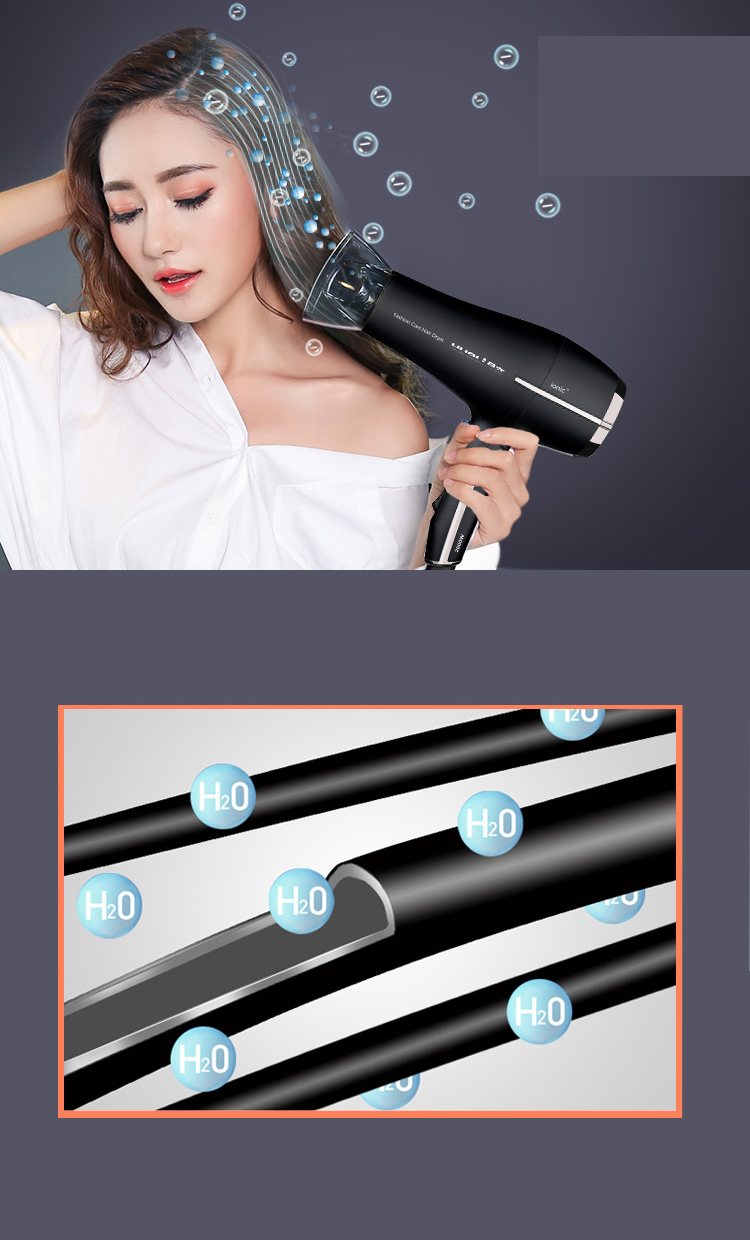 Máy Sấy Tóc Thông Minh Công Suất Cao Với Lượng Nhiệt Ổn Định Gấp 4 Lần HD-054W (Yueli) - Trắng