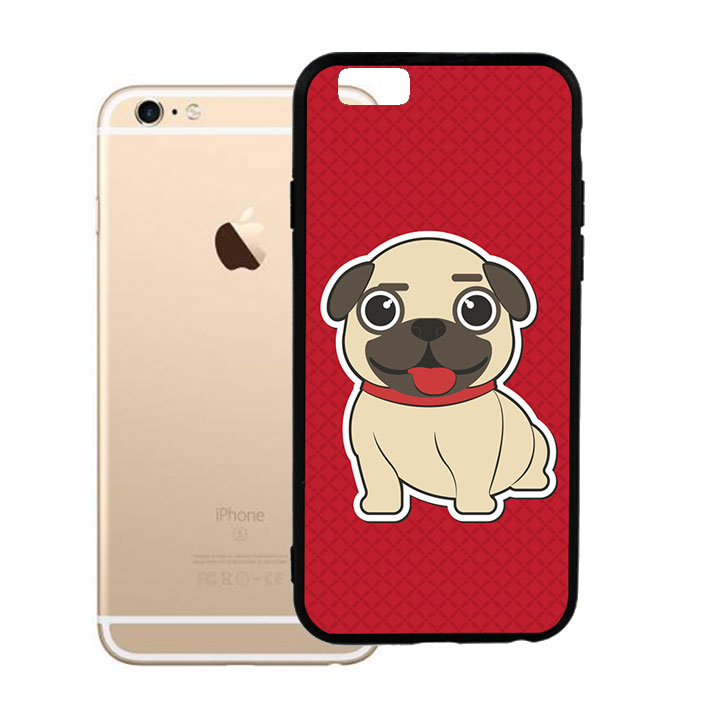 Ốp lưng viền TPU cao cấp cho Iphone 6 Plus - Cute Dog 01
