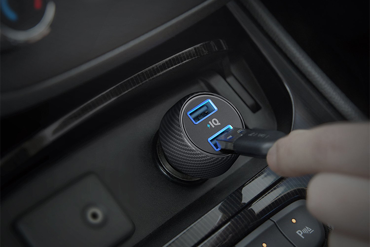 Adapter Sạc Xe Hơi Anker PowerDrive Speed 2 Quick Charge 3.0 A2228H11 - Đen - Hàng Chính Hãng