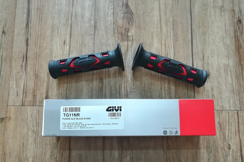 Bao Tay Cầm Givi Màu Đen Đỏ TG11NR