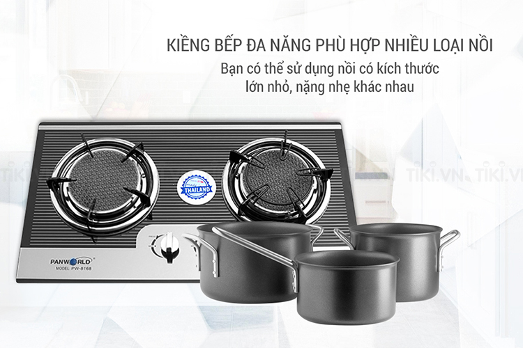 Bếp Gas Âm PANWORLD PW-8168 - Xám