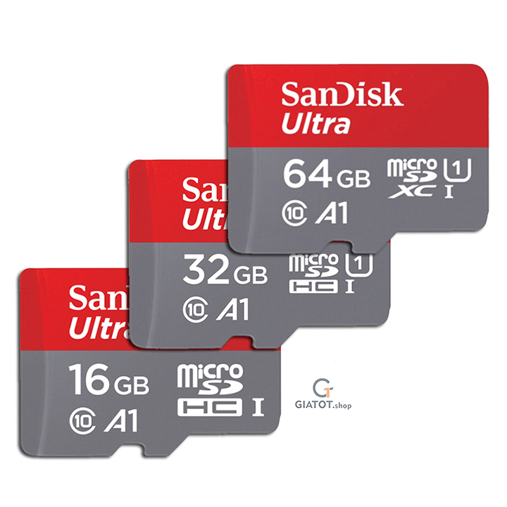 Thẻ nhớ MicroSD SanDisk Ultra Class10 A1 16GB 98Mb/s