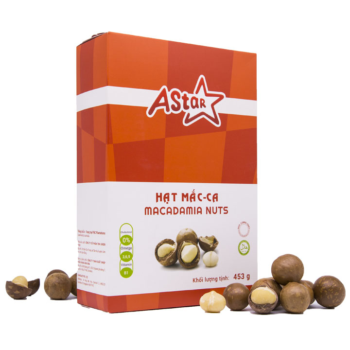 Hạt Mắc Ca Úc Cao Cấp Loại 1 Nhập Khẩu ASTAR 454g