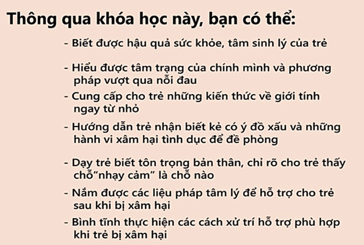 Khóa Học Phòng Tránh Xâm Hại Tình Dục Trẻ Em KYNA KID16