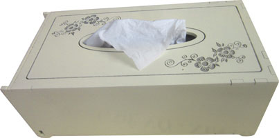 Hộp khăn giấy KG02 (trắng kem)