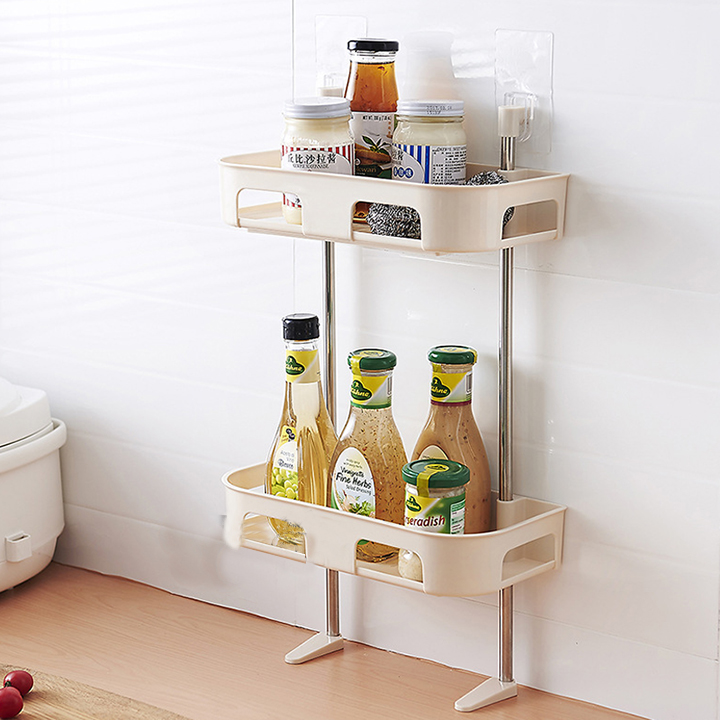 Kệ nhà tắm 2 tầng đa năng hít chân không